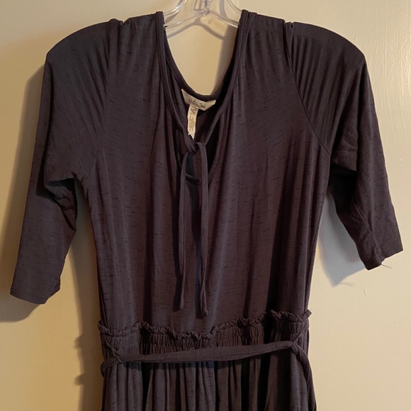 Gray Tie-Waist Go West Maxi Dress - Picture 2 of 4